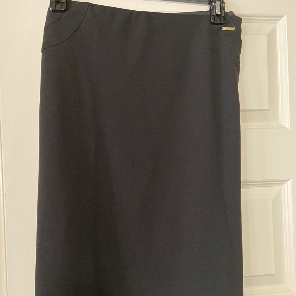 Anne Klein black midi skirt